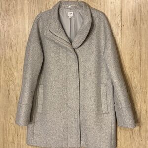 JCrew Grey Wool City Coat